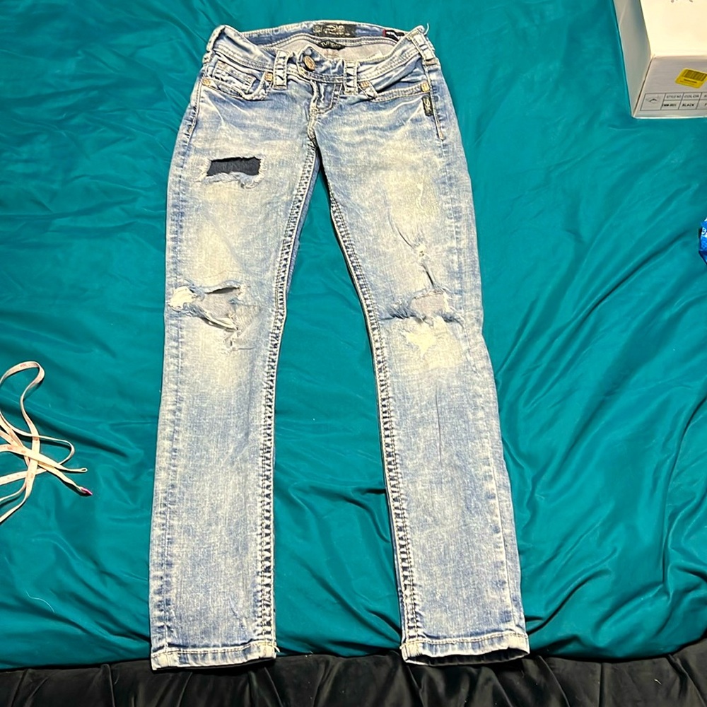 Silver jeans
